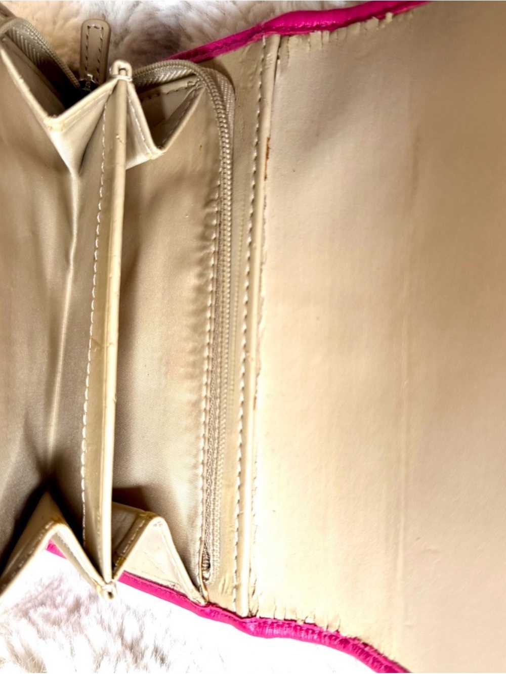 Coach Beige and Pink Signature Canvas Wallet - Picture 9 of 9